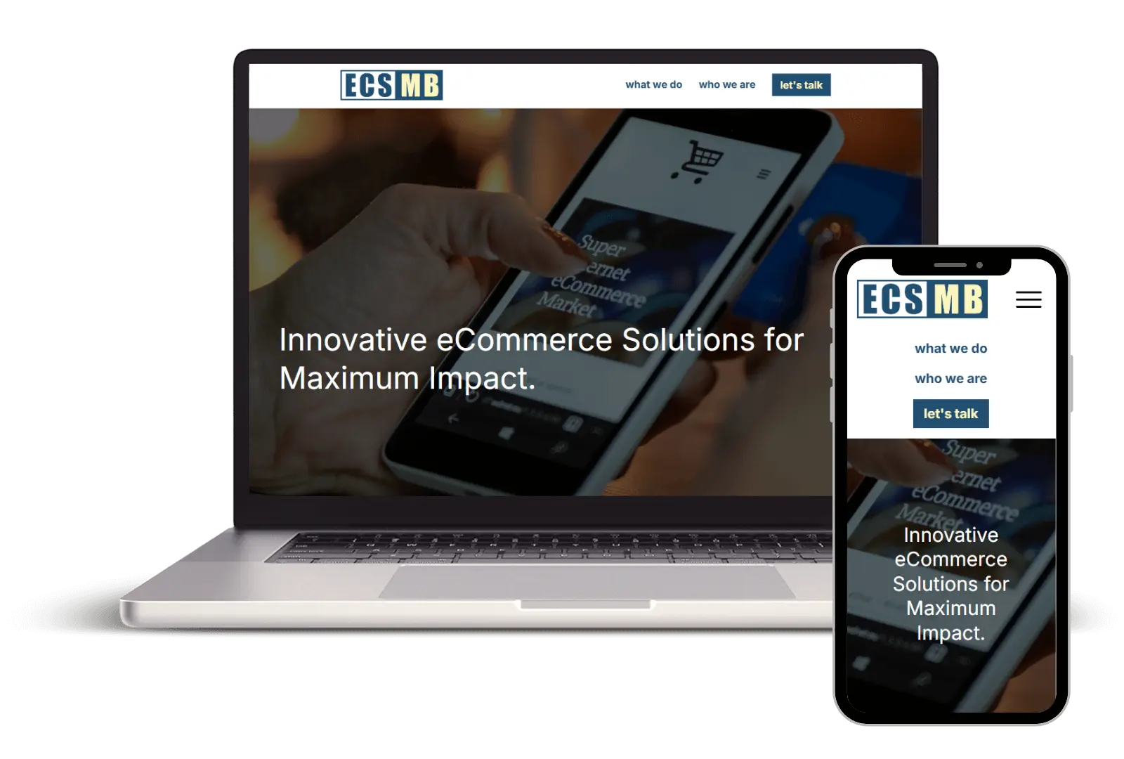 Website for ECSMB – eCommerce solutions and store development